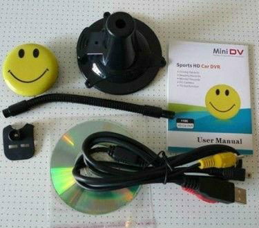 Smiling Face Sports DV, HD Car DVR Camera + Sports HD Car DVR Web Camera 3