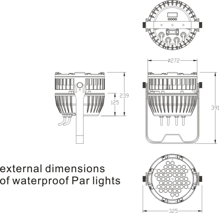 outdoor LED PAR  3