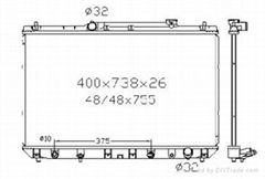 Auto radiator for Toyota camry