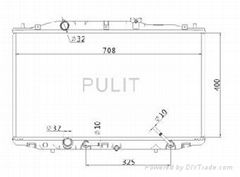 Auto radiator for Honda Accord