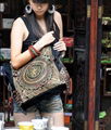 Copper coin style embroidery tote shoulder bag  5