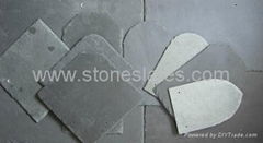 Roofing Slates In Color of Black,Grey,Green,Rusty In Different Shapes