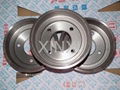 CHERY QQ grey iron rear brake drum HT250 1