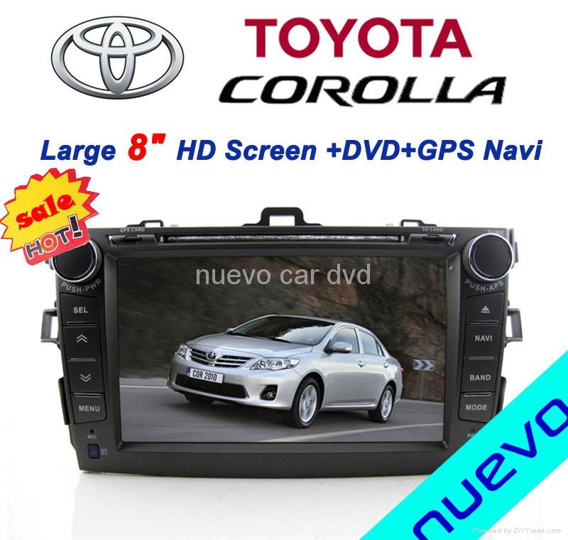 Large 8" Toyota corolla DVD with GPS Digital TV(2007-2011)