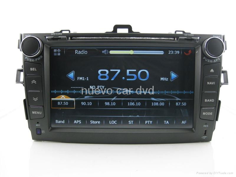 Large 8" Toyota corolla DVD with GPS Digital TV(2007-2011) 3