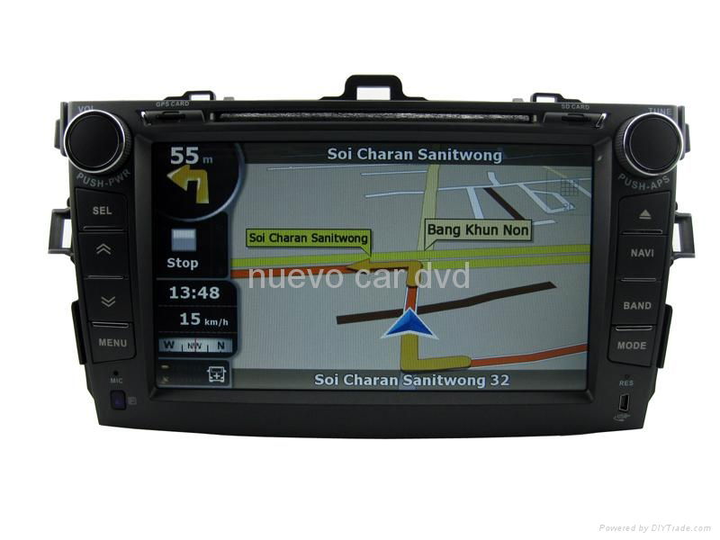 Large 8" Toyota corolla DVD with GPS Digital TV(2007-2011) 4