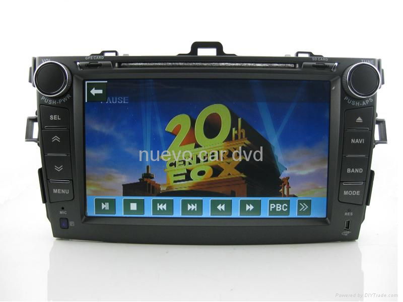 Large 8" Toyota corolla DVD with GPS Digital TV(2007-2011) 5