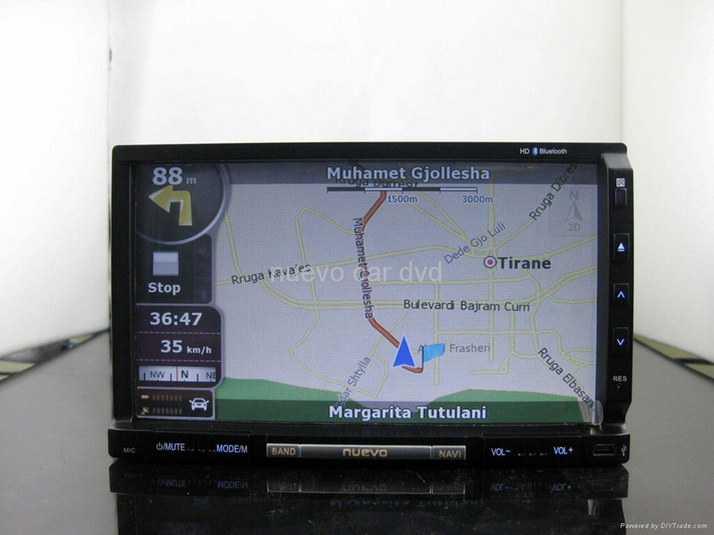 Universal Car Double Din DVD player GPS ATV 7" TFT LCD 16:9 panel 2