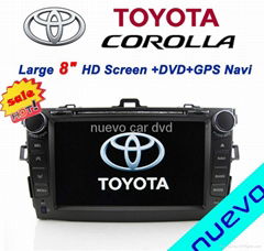 Large 8" Toyota Corolla DVD GPS player(2007-2011)