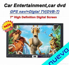 7 inch Double Din car dvd with GPS Digital TV(DVB-T/MPEG-4)