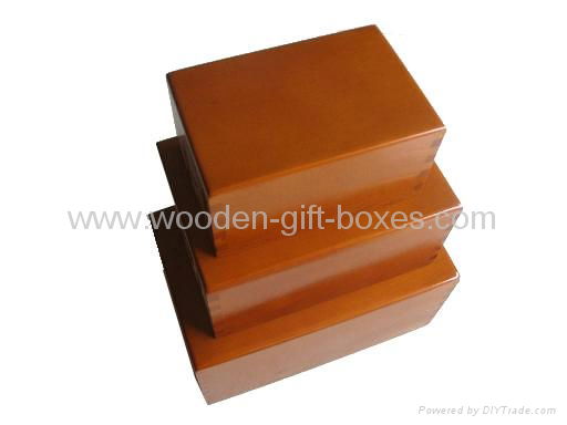 Nested Wooden Boxes, Nesting Wood Boxes, Gift Packing Boxes 2