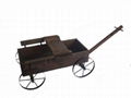 Wood Garden Wagons, Wagon Planters Wooden 2