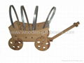 Wood Garden Wagons, Wagon Planters Wooden 5