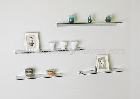 Glass Wall Floating She Es Display, Floating Glass Display Shelves