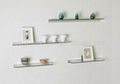 Glass Wall Floating Shelves, Display Shelvings