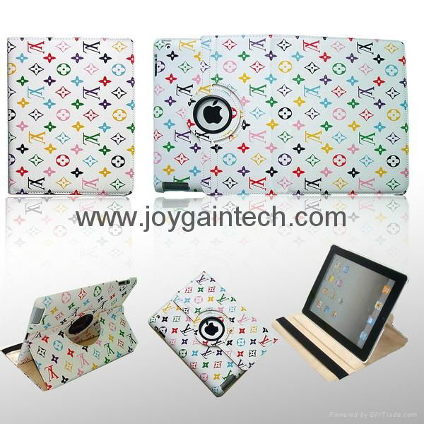 New iPad 2/3 360 Rotary Smart Leather Cover