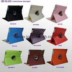 New iPad 2/3 360 degree Rotary Leather Cover