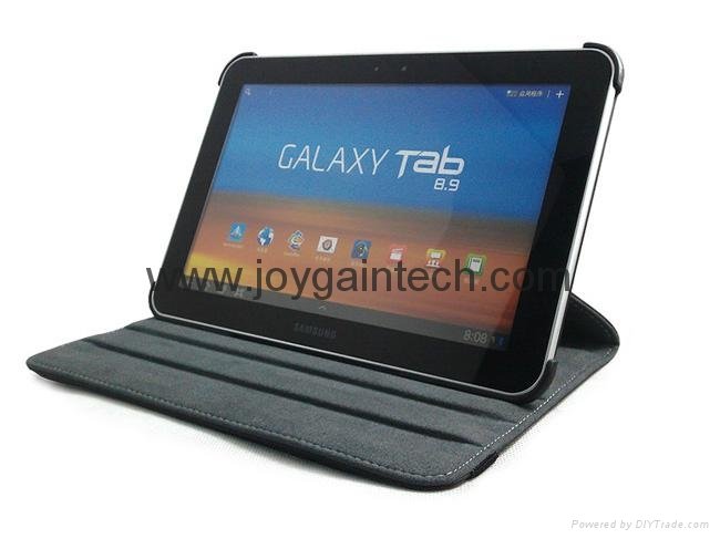 360 degree Rotary Samrt leather case for SAMSUNG Galaxy Tab P6200/6800/7300 5