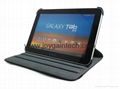360 degree Rotary Samrt leather case for SAMSUNG Galaxy Tab P6200/6800/7300 5