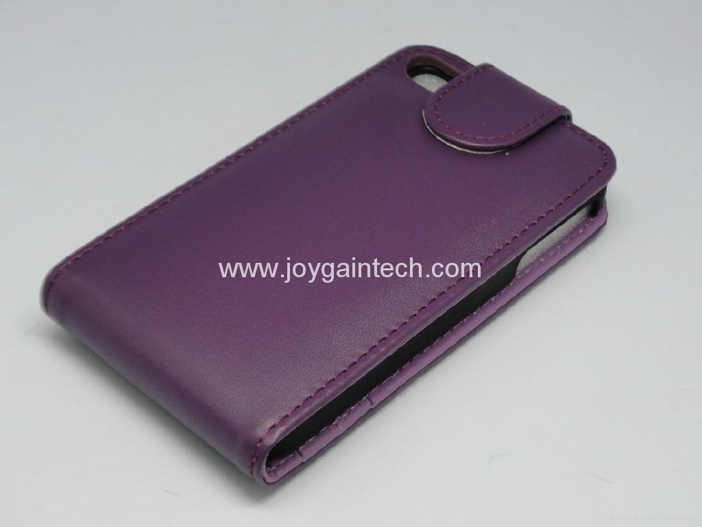 Up-down design Leather case for iphone 4(S) 4