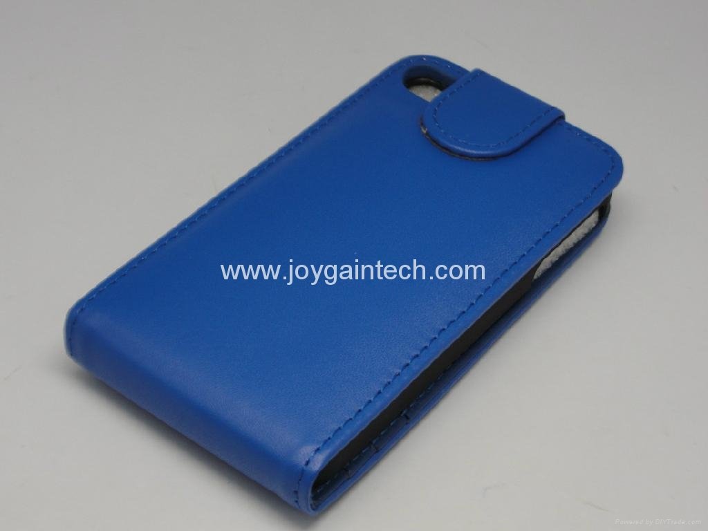 Up-down design Leather case for iphone 4(S) 5
