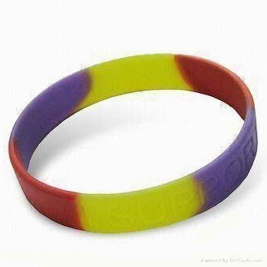 mixture color silicone bracelet 2