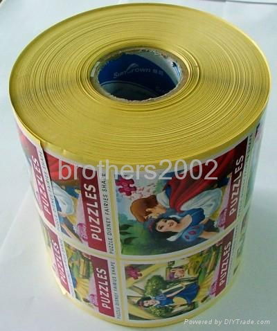 art paper disney cartoon roll adhesive stickers 3