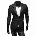 casual men suits slim male leisure suits