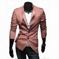casual men suits slim male leisure suits Fake two pieces Jackets 2