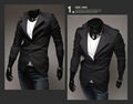 casual men suits slim male leisure suits Fake two pieces Jackets 3