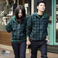 Brand mens and girl outerwear Plaid lovers hoodies fashion sweatshirt for lovers 2