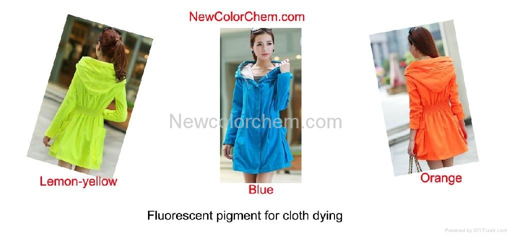 Fluorescent pigment for textile printing 