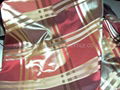 yarn dyed poly- taffeta check fabric 1