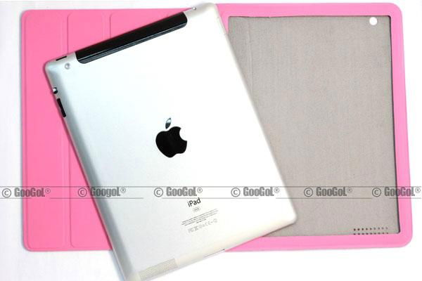 Smart Cover Microfiber Table PC Leather Case Sleep Close Wake Open for iPad 2 4