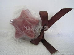 handmade gift soap with star shaped