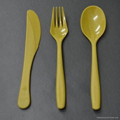 100% Biodegradable Fork, Knife & Spoon