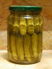 Pickled cucumber 3-6 in jar 720 ml - Russia taste