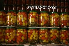 Pickled cherry tomatoes in jar 720 ml