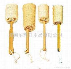 natural loofah body brush 