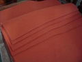 Foamed silicone sheet