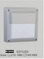 wall light bulkead fittings Led bulkhead IP56 , 2x26w Language Option  French  5