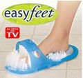 New Easyfeet Easy Feet Foot Scrubber Brush Massager Clean Bathroom 1