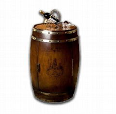 Shentop 18 Bottle Cottage-Oak Wine Barrel
