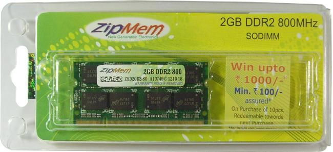 2GB DDR2 800 16C (PC2-6400) SO-DIMM