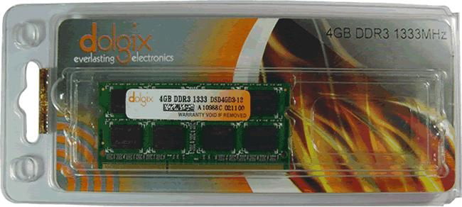  4GB DDR3 1333 16C (PC3-10600) SO-DIMM