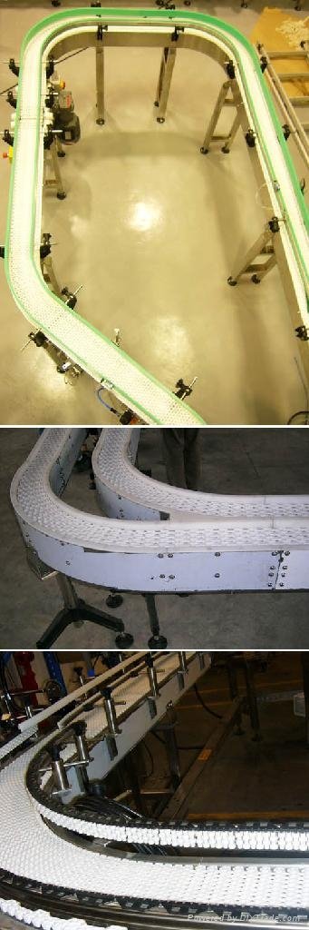 Go straight turn mesh belt conveyor 2