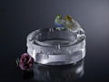 Crystal ash tray with birds 1