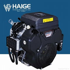 Air cooled type 4-stroke 2 cylinder electric start gasoline engine 20hp