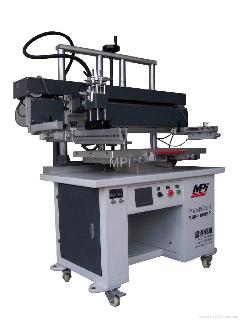 Flat screen printing machin