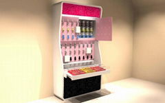 Fashion cosmetics displays